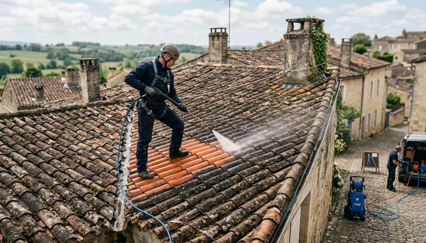 Nettoyage haute pression sur toiture ancienne : risque ou solution efficace ?
