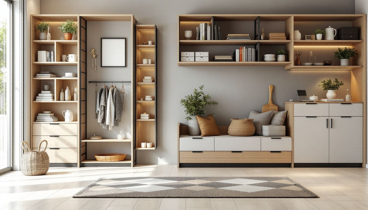 Décoration - Optimisation de l'espace de rangement solutions ingénieuses pour une maison ordonnée